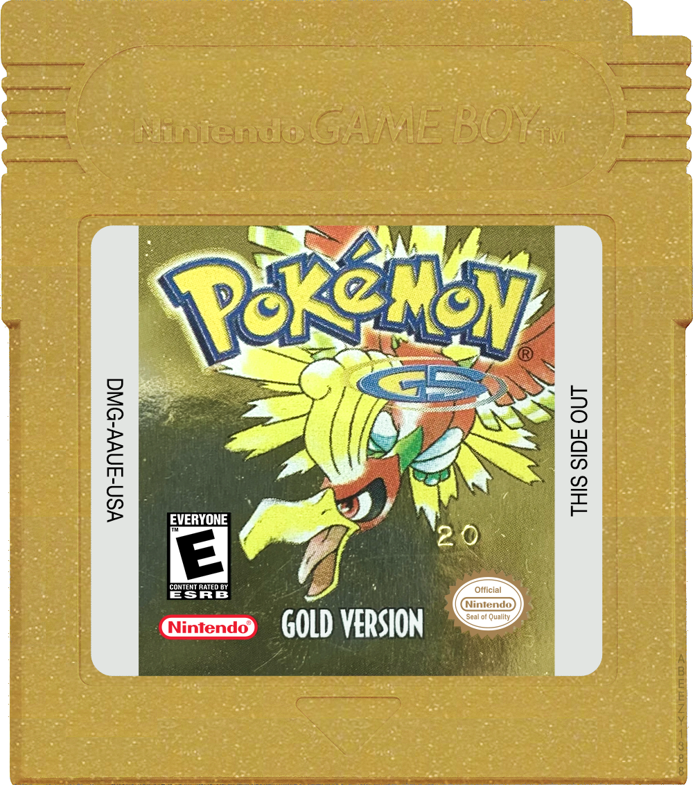 Pokémon - Gold Version Cartridge Label
