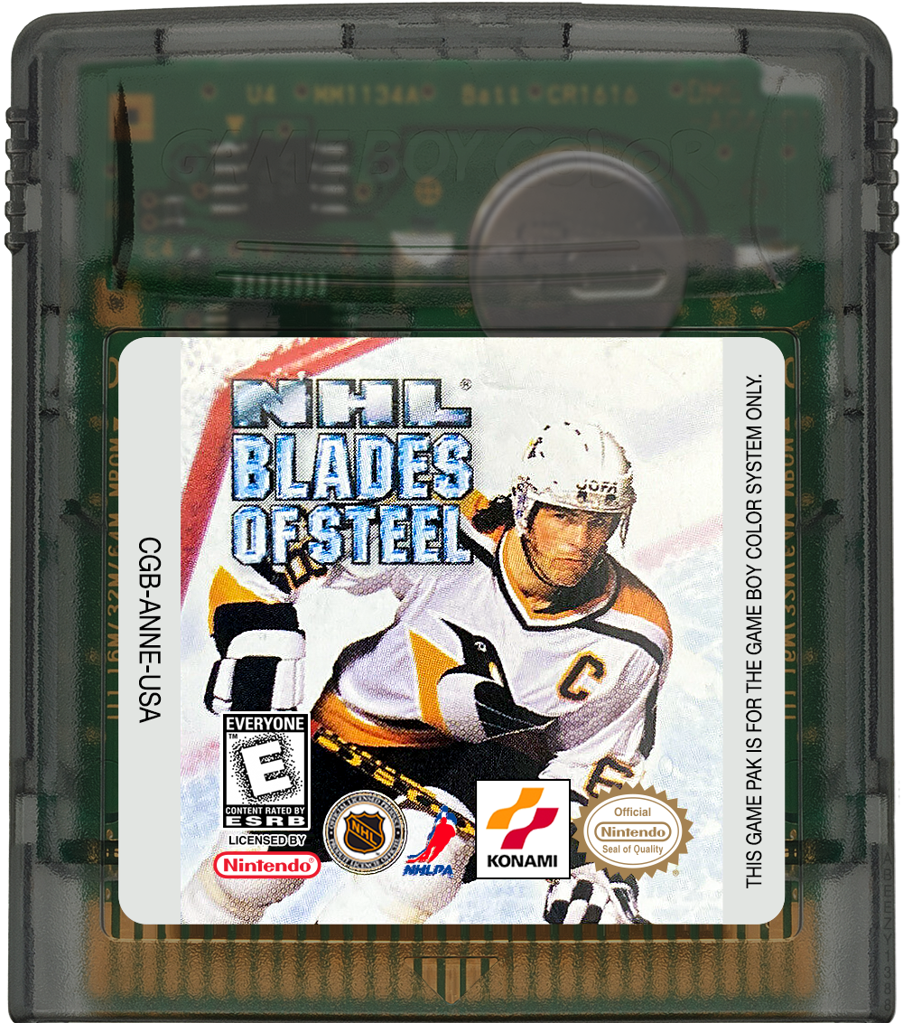 NHL Blades of Steel Cartridge Label