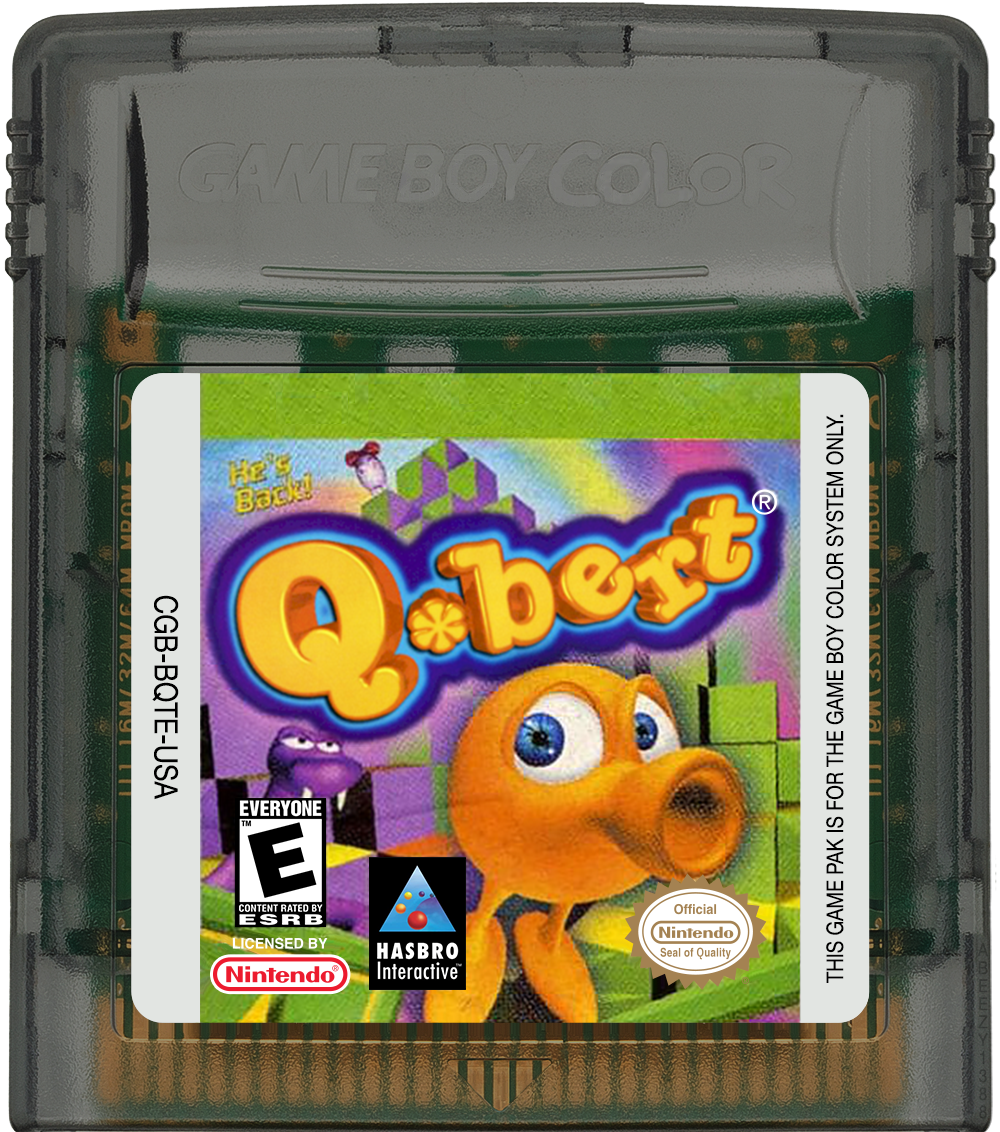 Q-bert Cartridge Label