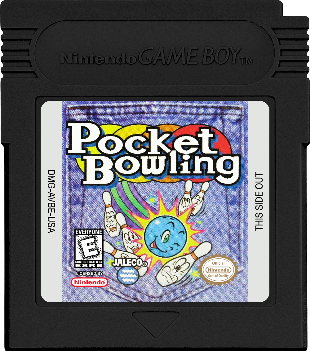 Pocket Bowling Cartridge Label