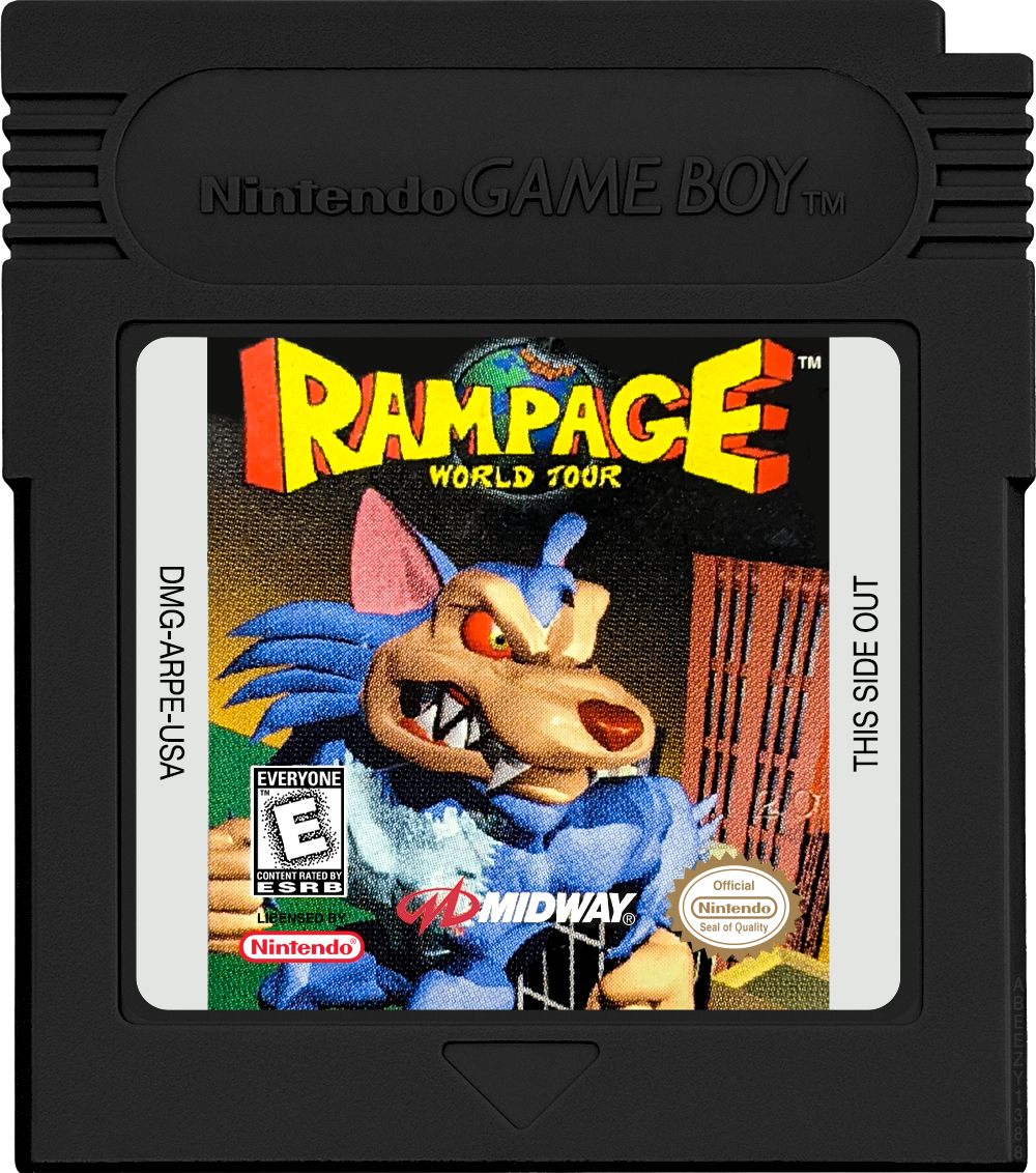 Rampage - World Tour Cartridge Label