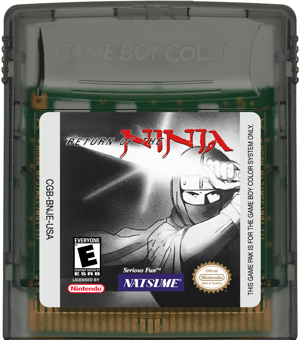 Return of the Ninja Cartridge Label