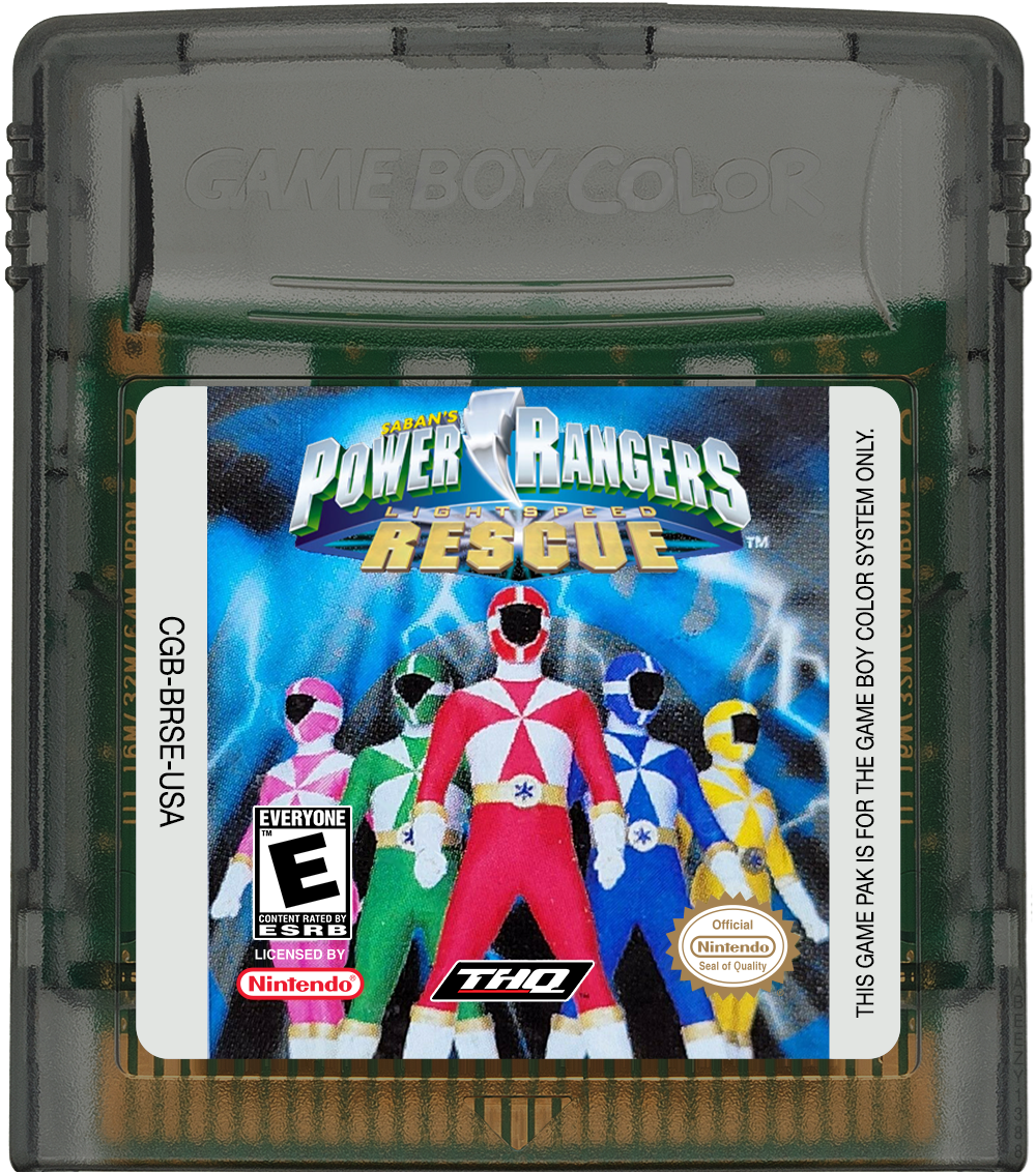 Saban's Power Rangers - Lightspeed Rescue Cartridge Label