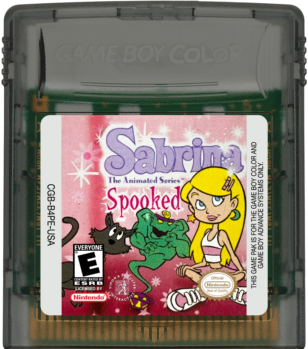 Sabrina - The Animated Series - Spooked! Cartridge Label