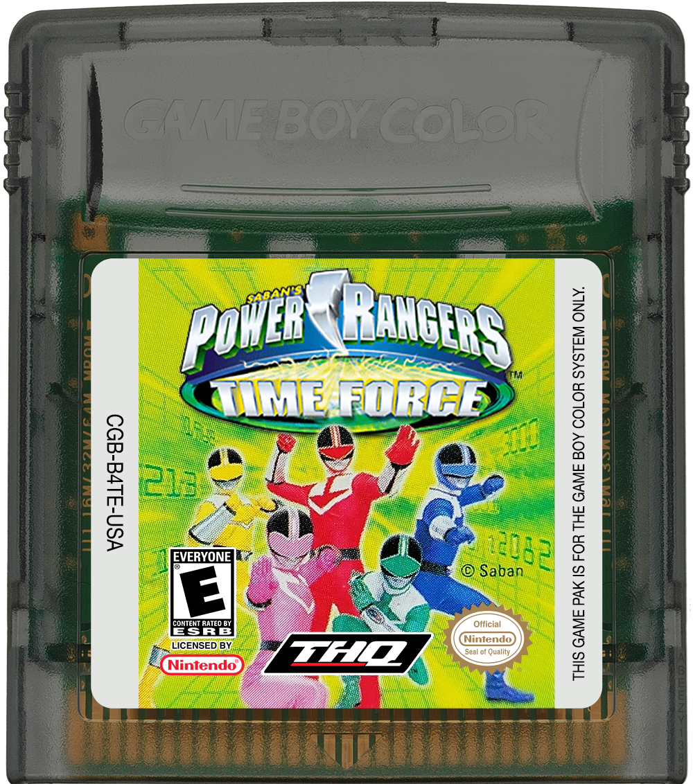 Saban's Power Rangers - Time Force Cartridge Label