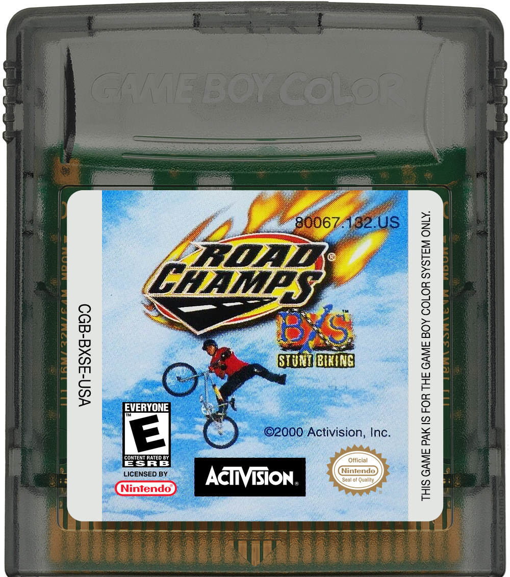 Road Champs - BXS Stunt Biking Cartridge Label