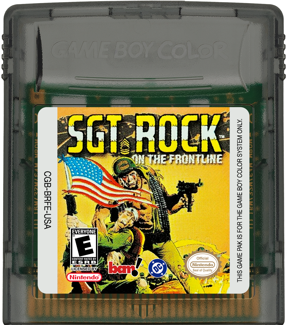 Sgt. Rock - On the Frontline Cartridge Label
