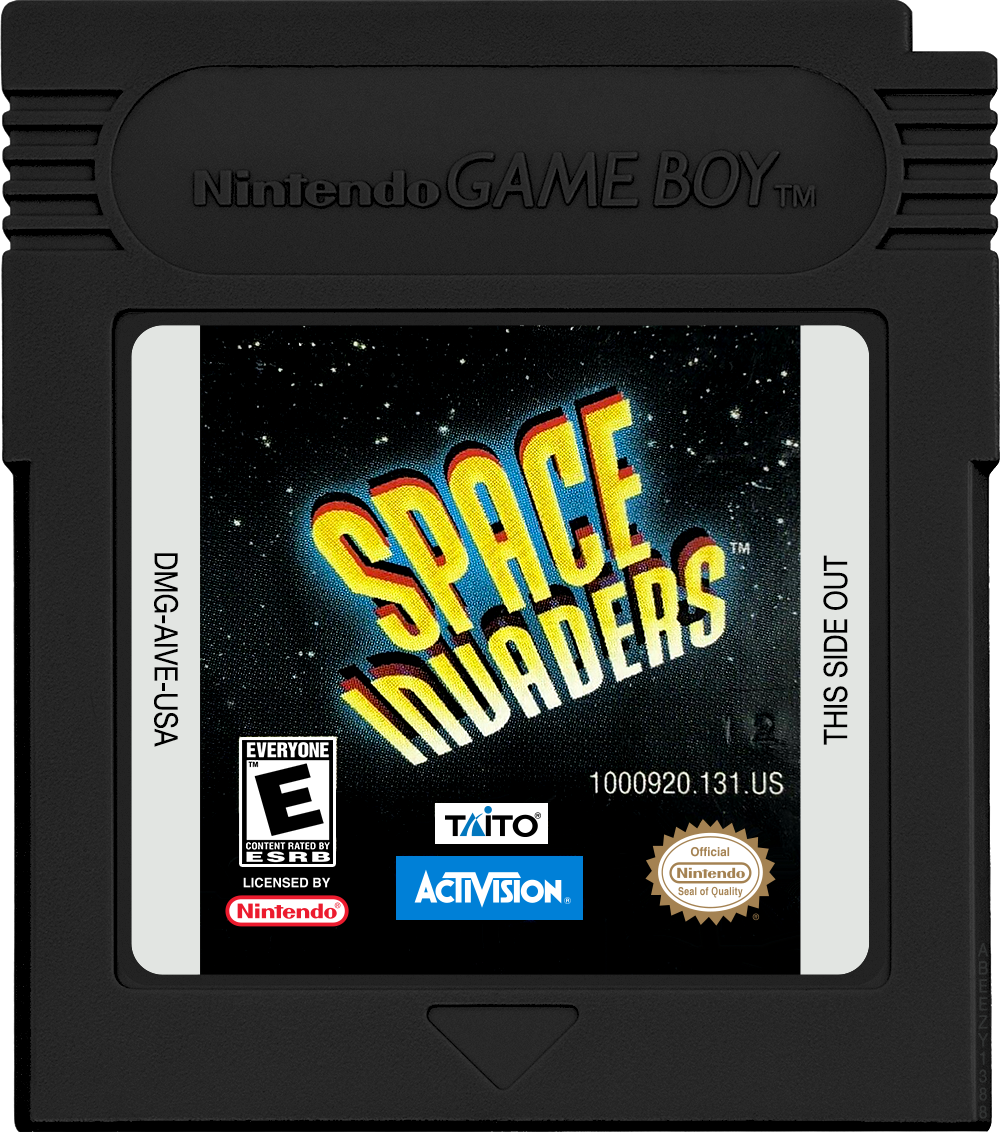 Space Invaders Cartridge Label