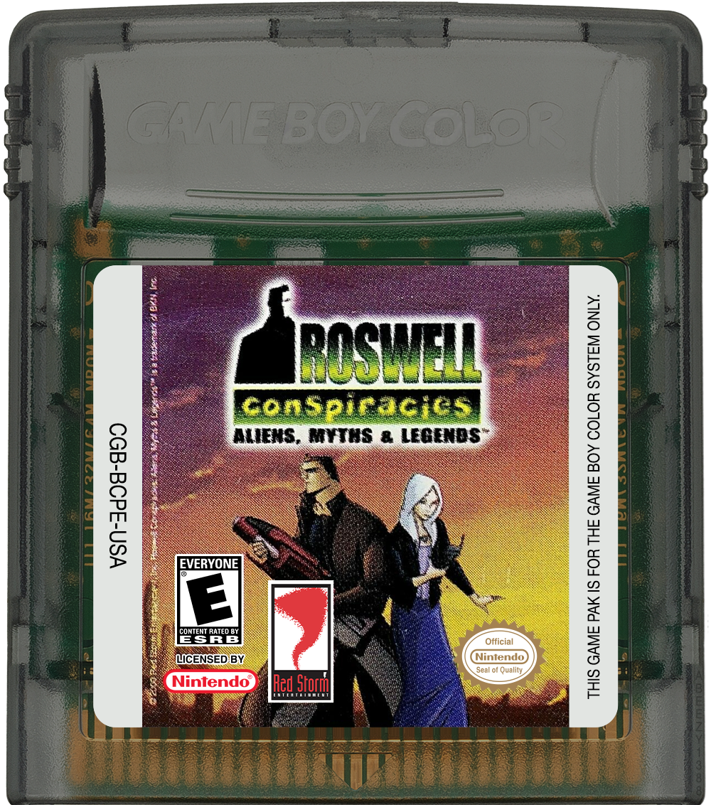Roswell Conspiracies - Aliens, Myths &amp; Legends Cartridge Label