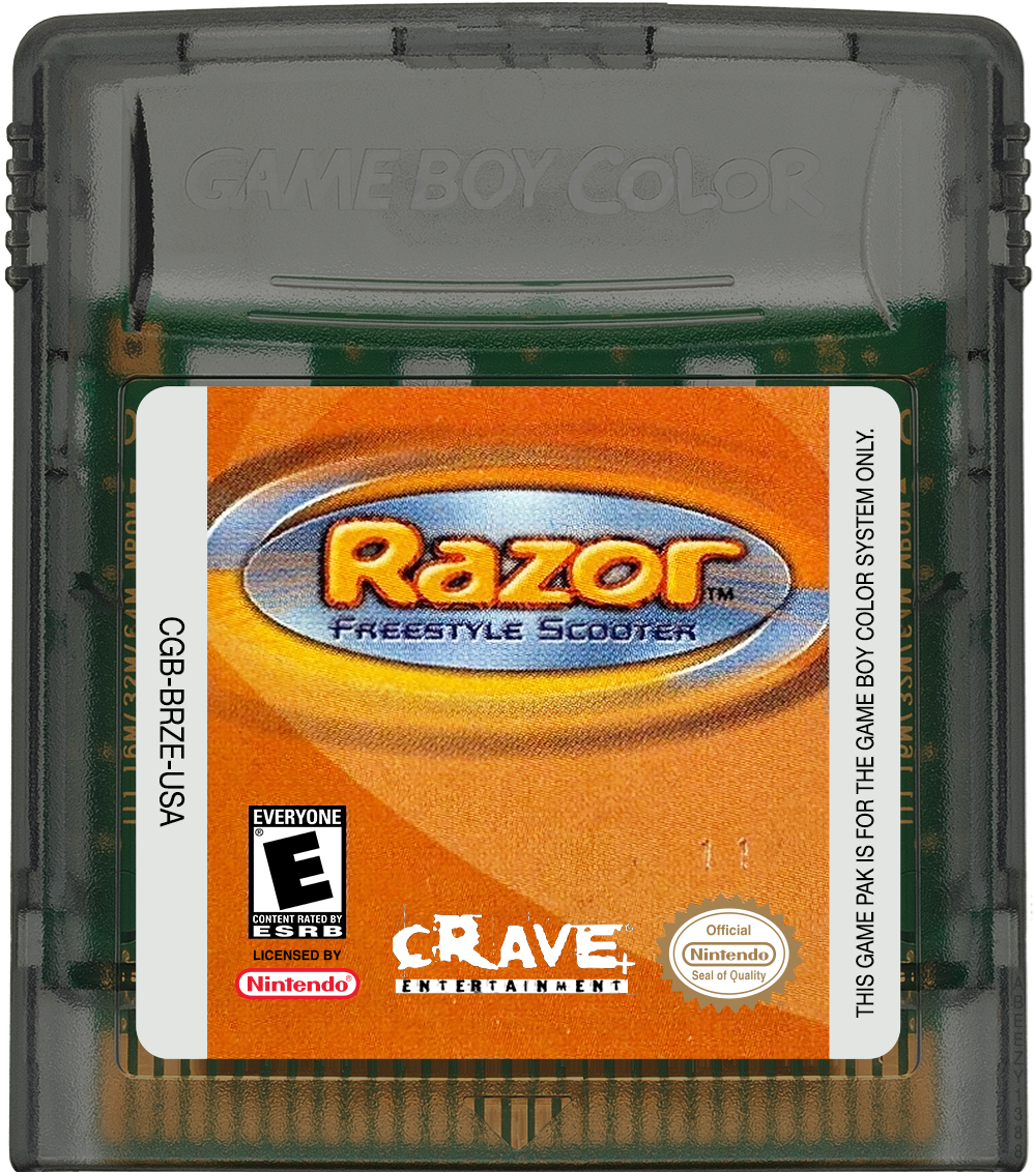 Razor Freestyle Scooter Cartridge Label