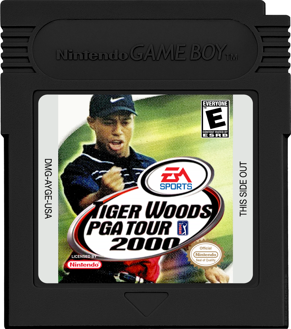 Tiger Woods PGA Tour 2000 Cartridge Label