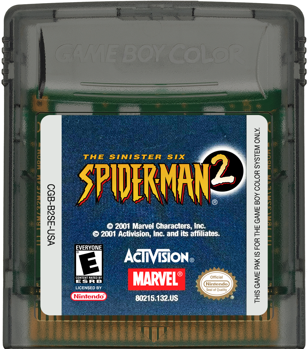 Spider-Man 2 - The Sinister Six Cartridge Label