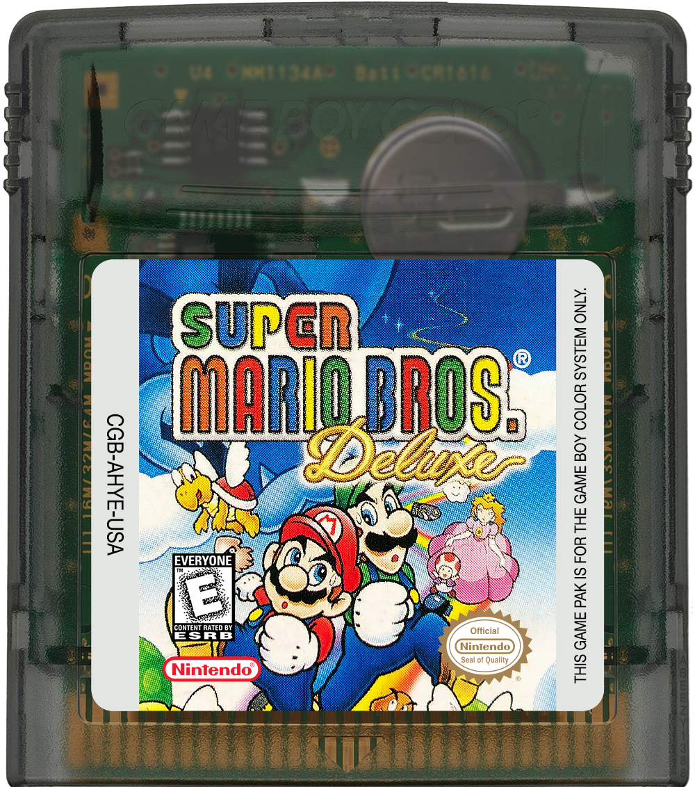 Super Mario Bros. Deluxe Cartridge Label