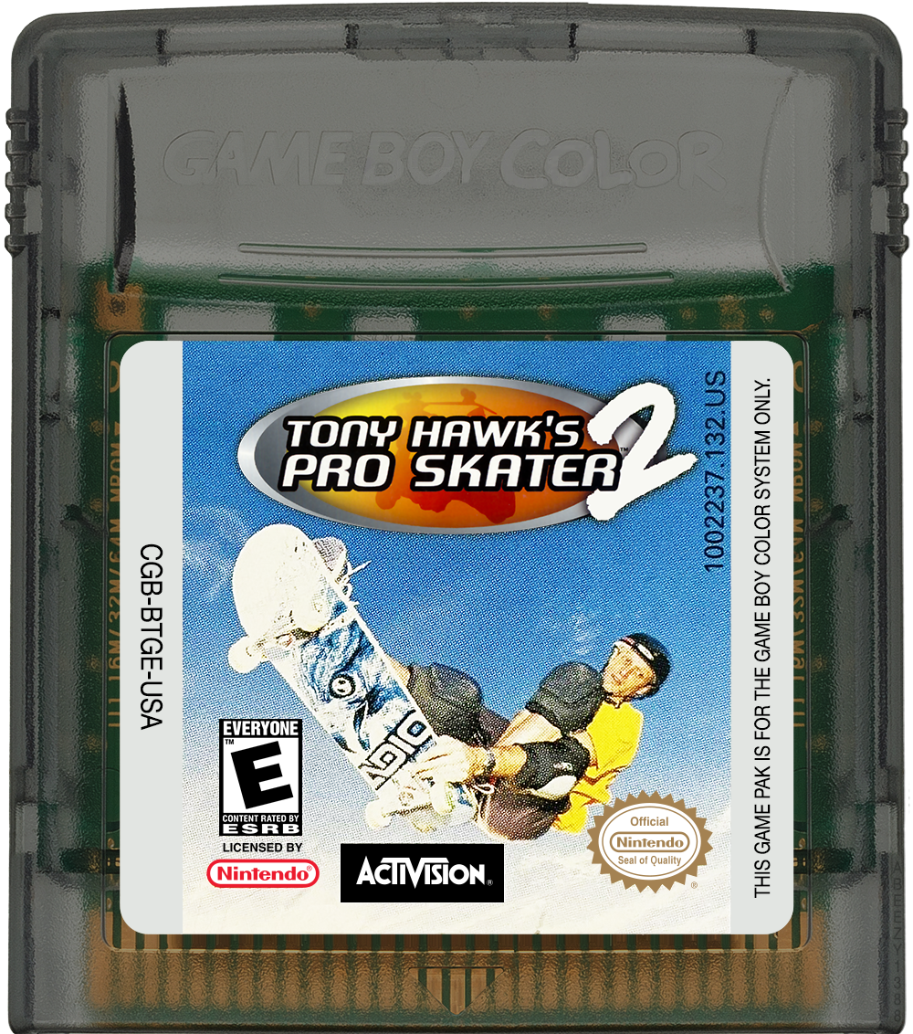 Tony Hawk's Pro Skater 2 Cartridge Label