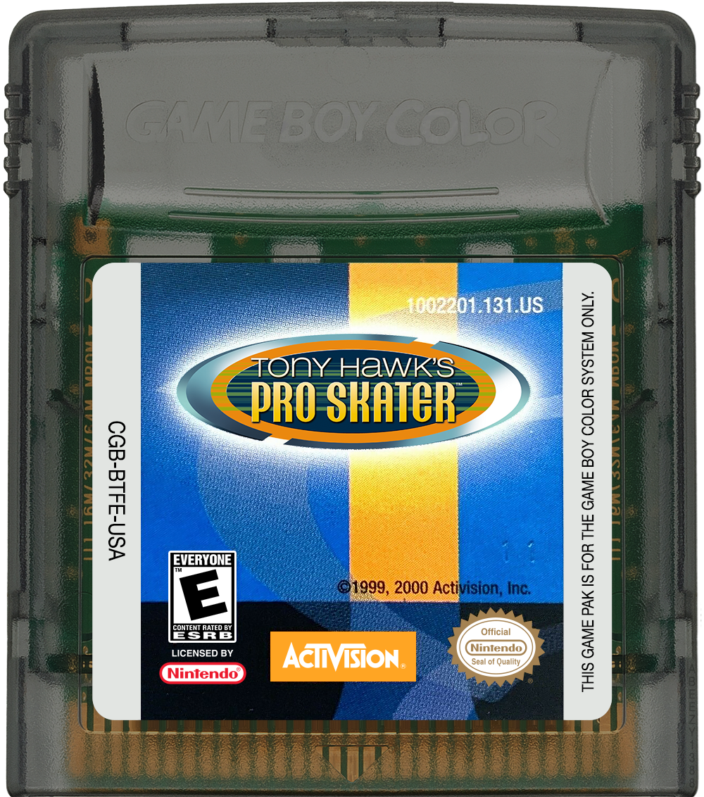 Tony Hawk's Pro Skater Cartridge Label