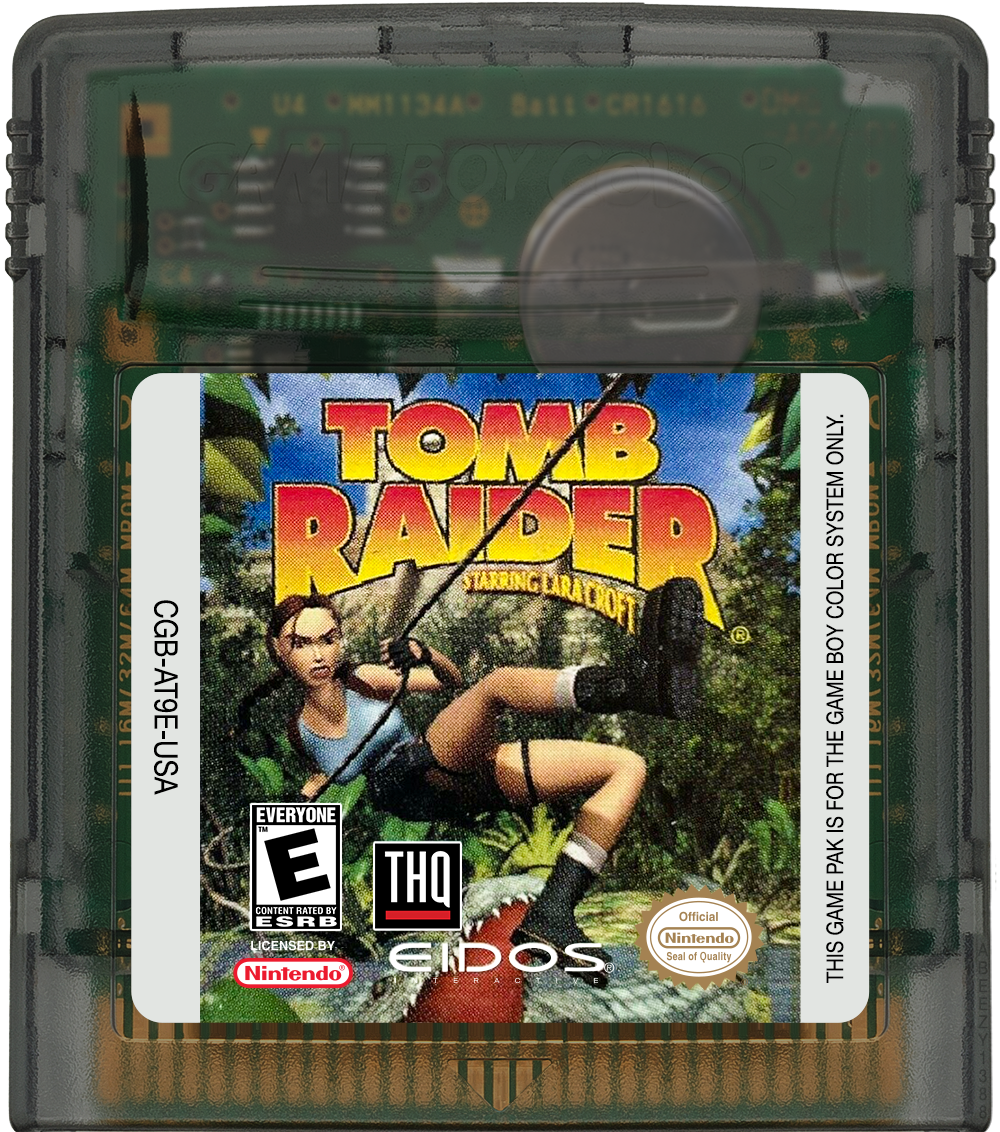 Tomb Raider Cartridge Label