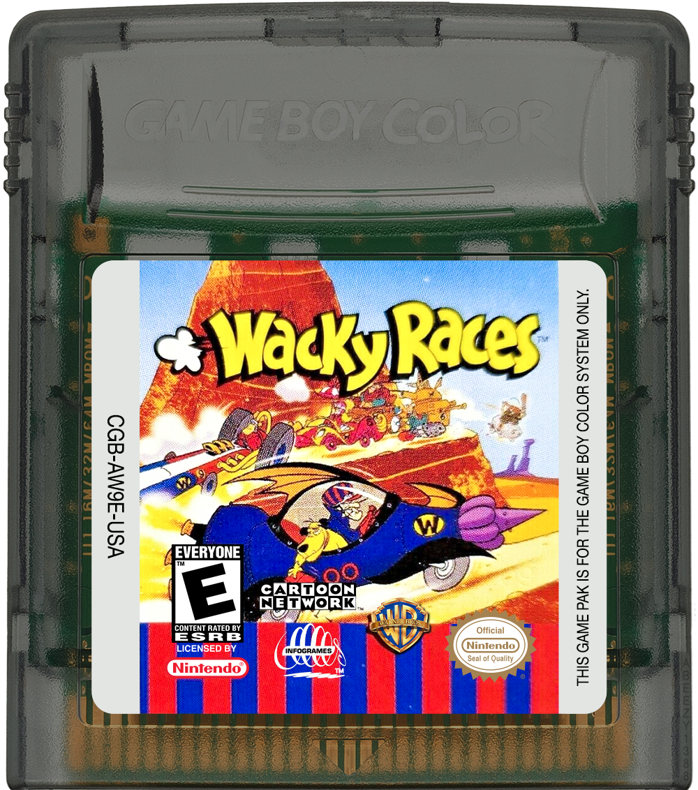 Wacky Races Cartridge Label