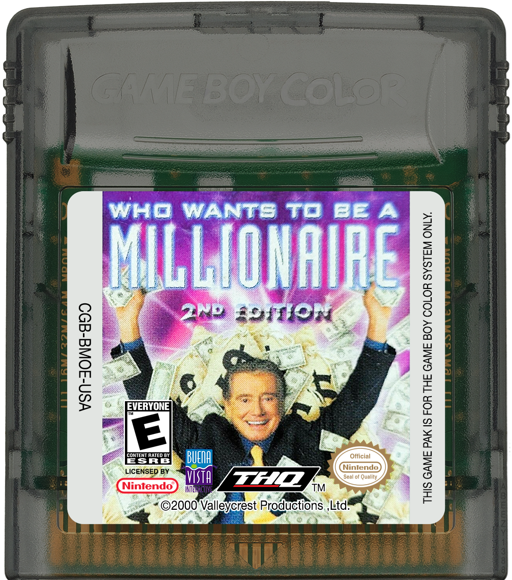 Who Wants to Be a Millionaire - 2nd Edition Cartridge Label