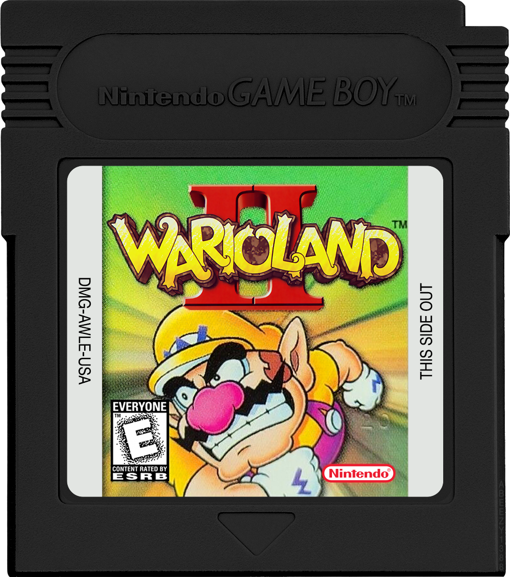 Wario Land II Cartridge Label