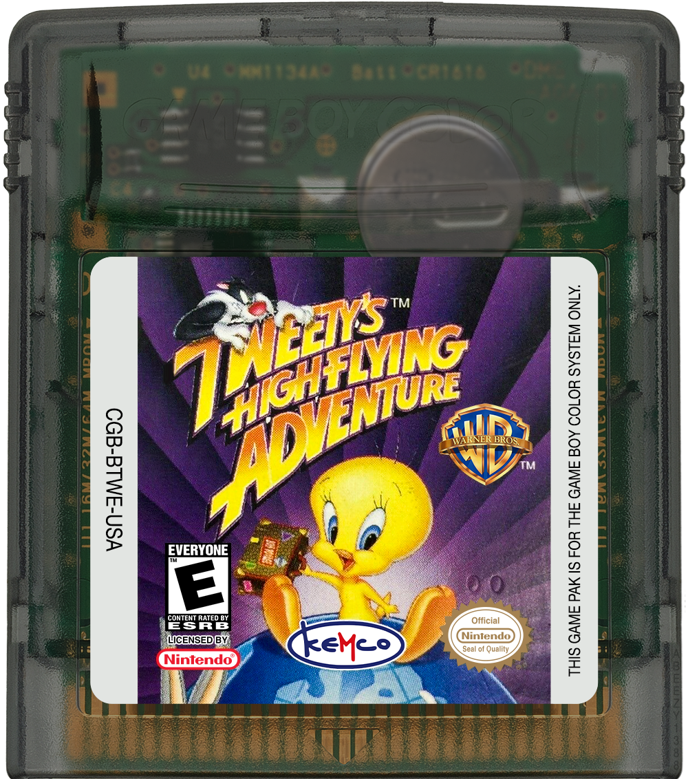 Tweety's High-Flying Adventure Cartridge Label