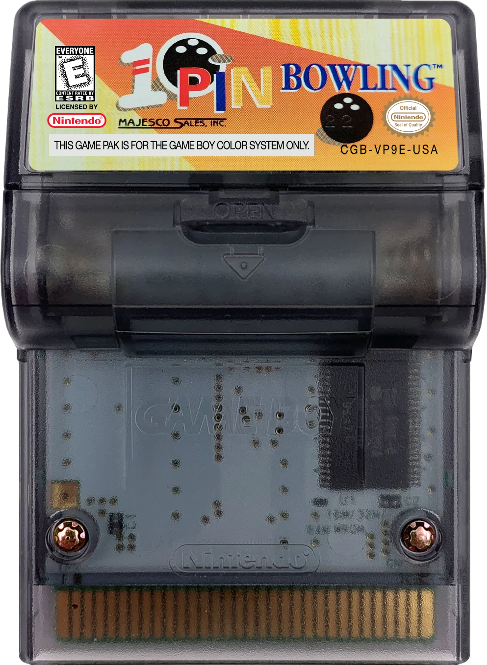 10-Pin Bowling Cartridge Label