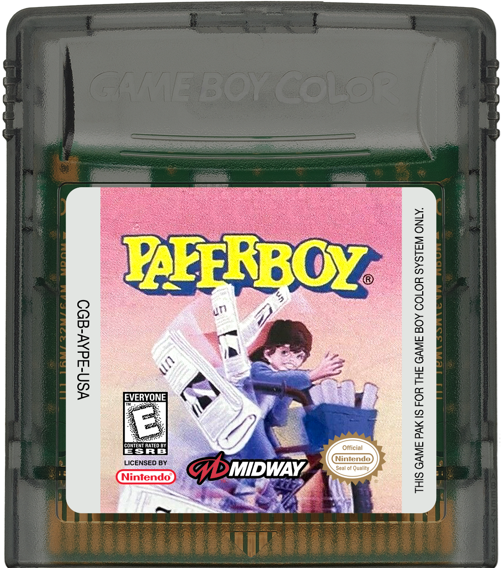 Paperboy Cartridge Label