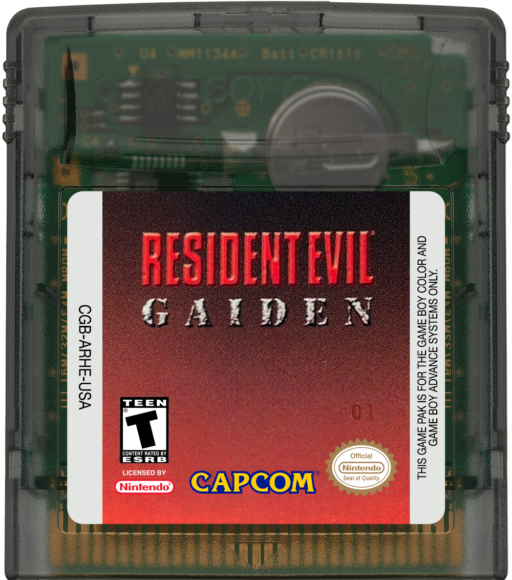 Resident Evil Gaiden Cartridge Label