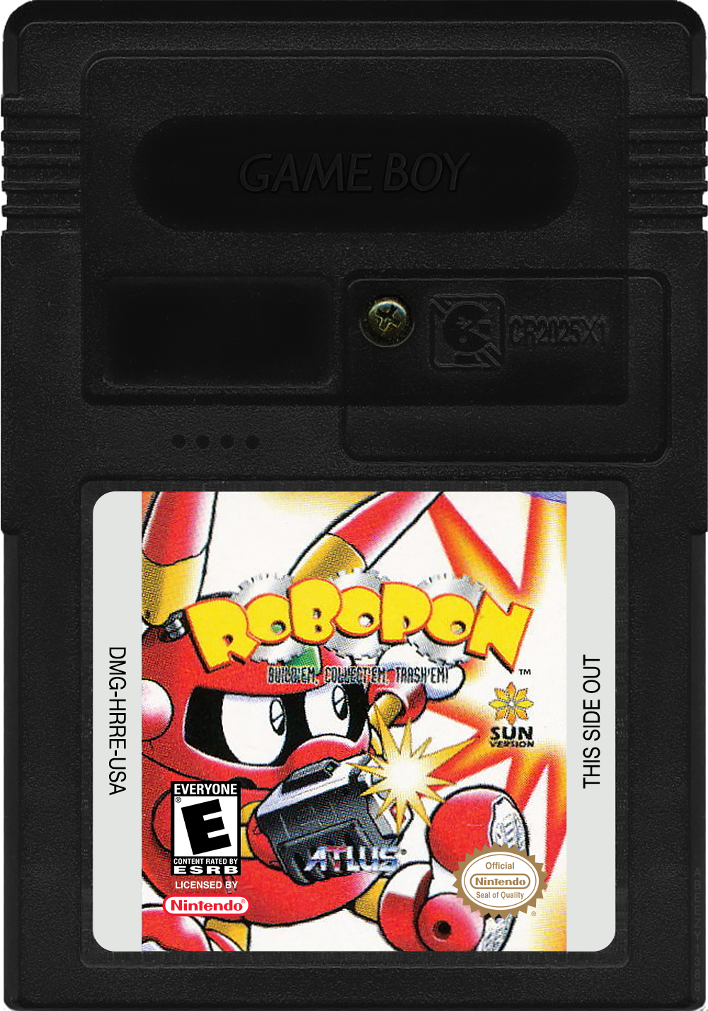 Robopon - Sun Version Cartridge Label