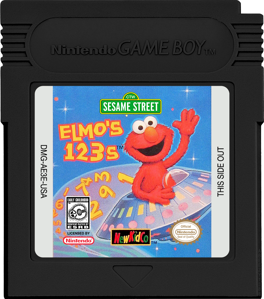 Sesame Street - Elmo's 123s Cartridge Label