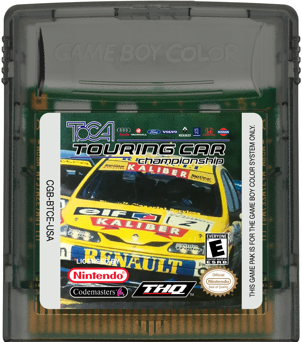 TOCA Touring Car Championship Cartridge Label