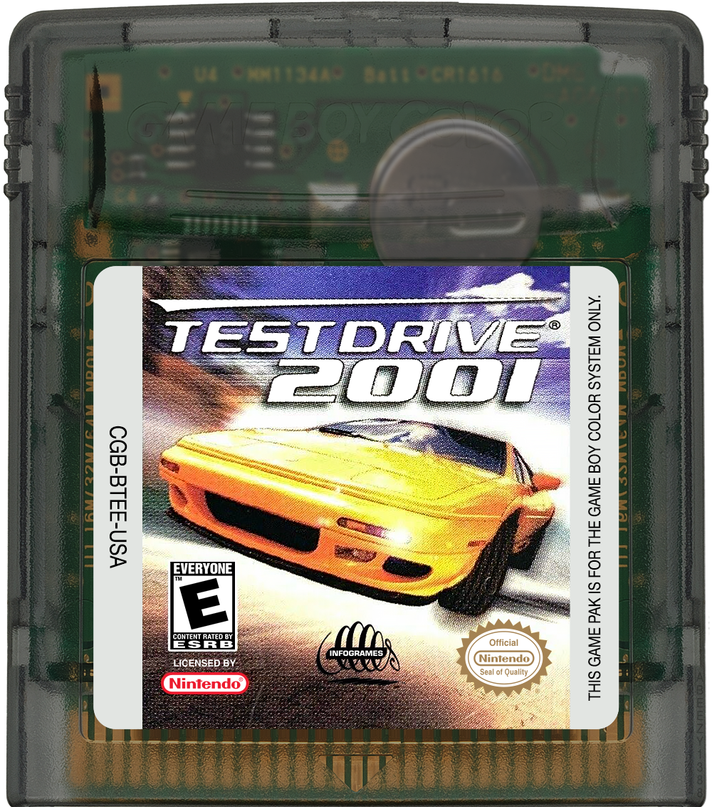 Test Drive 2001 Cartridge Label
