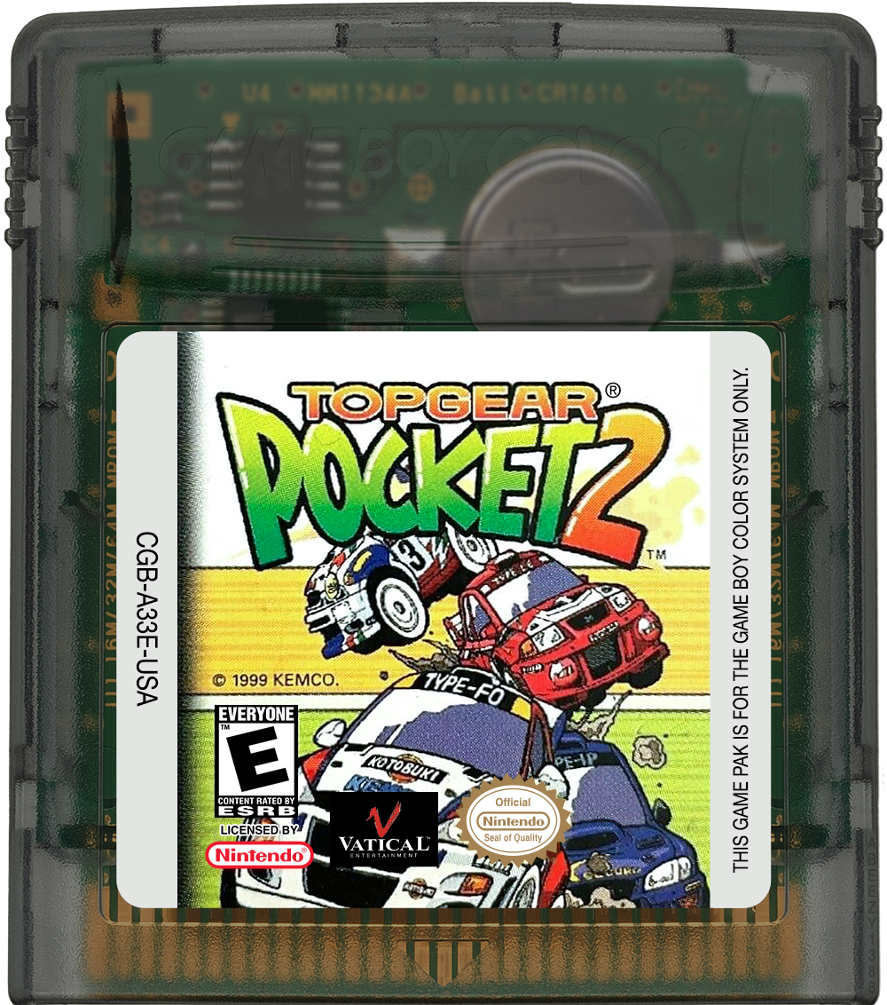 Top Gear Pocket 2 Cartridge Label