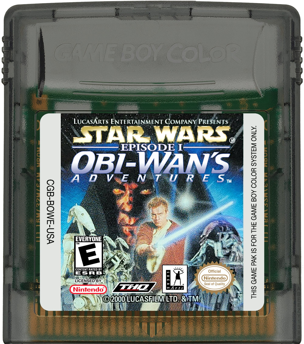 Star Wars Episode I - Obi-Wan's Adventures Cartridge Label