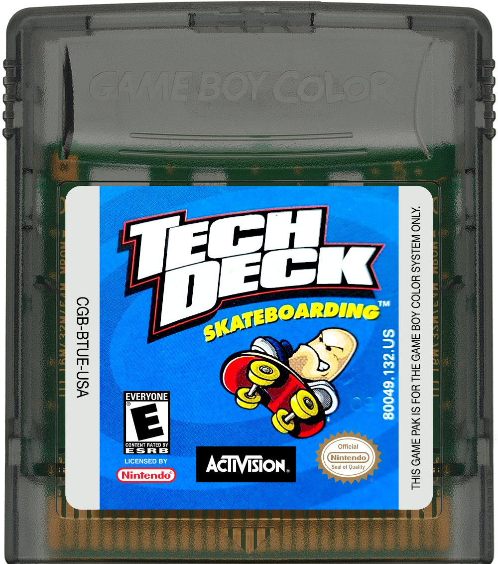 Tech Deck Skateboarding Cartridge Label