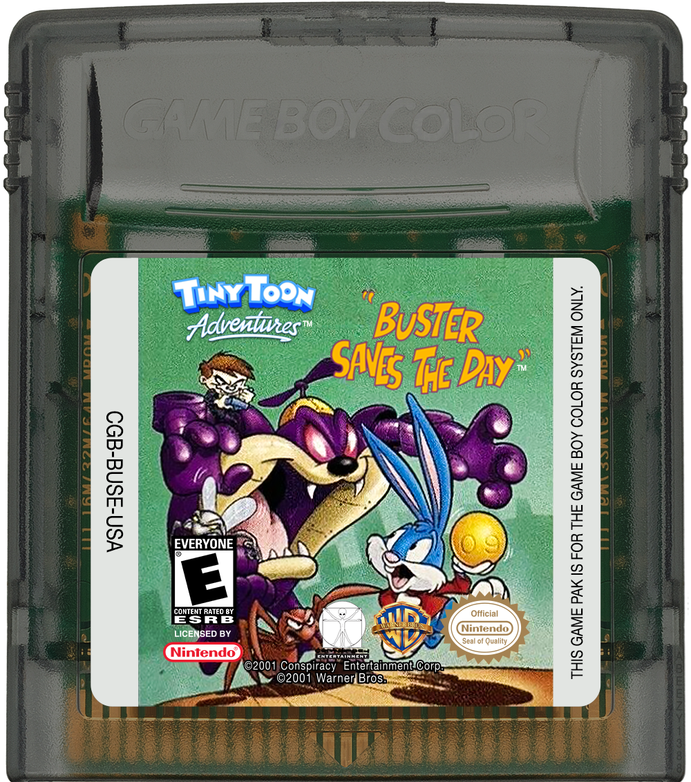 Tiny Toon Adventures - Buster Saves the Day Cartridge Label