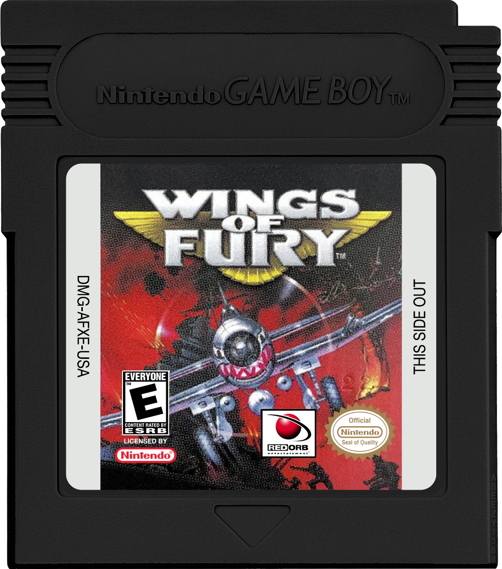 Wings of Fury Cartridge Label