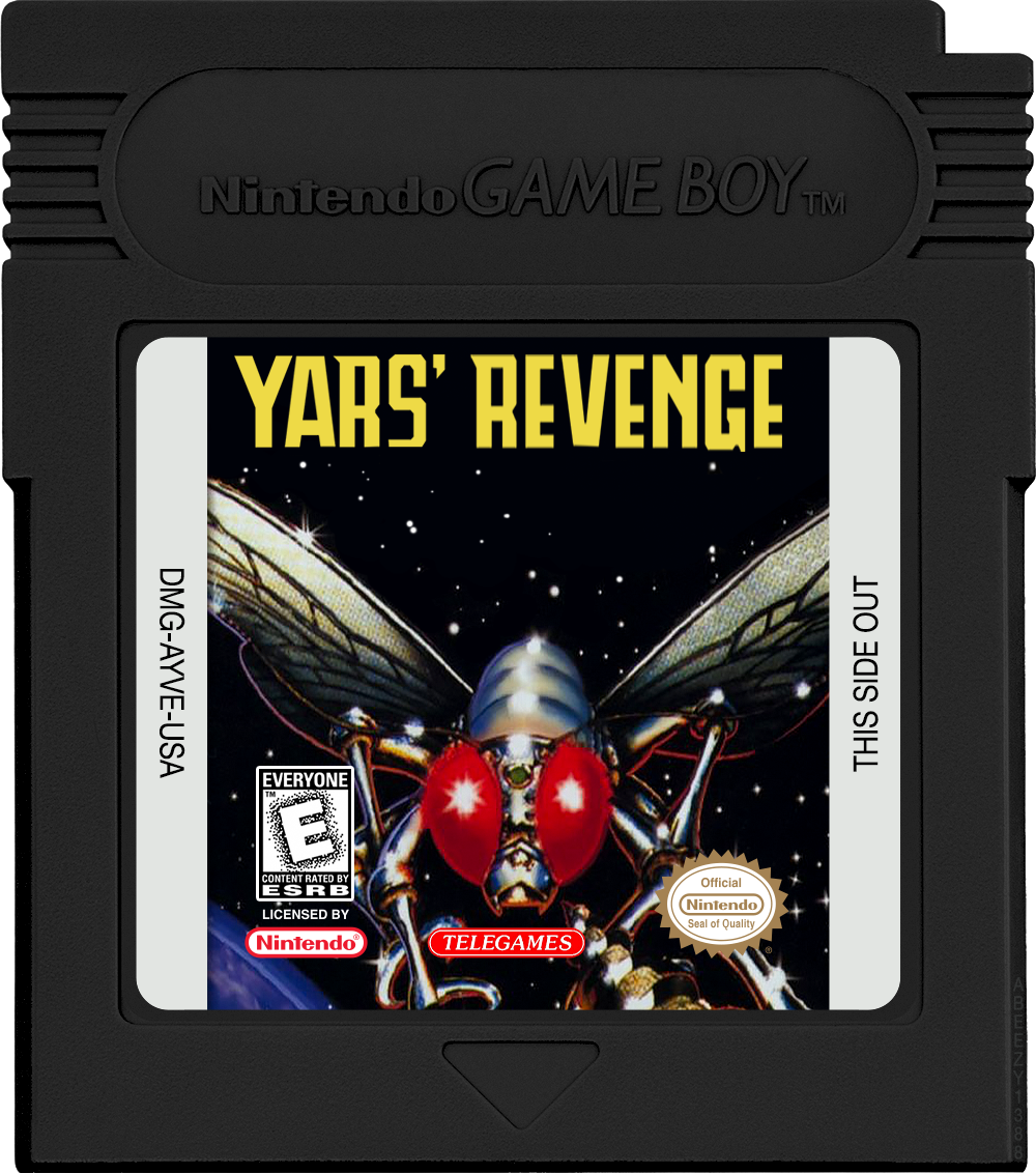 Yars' Revenge Cartridge Label