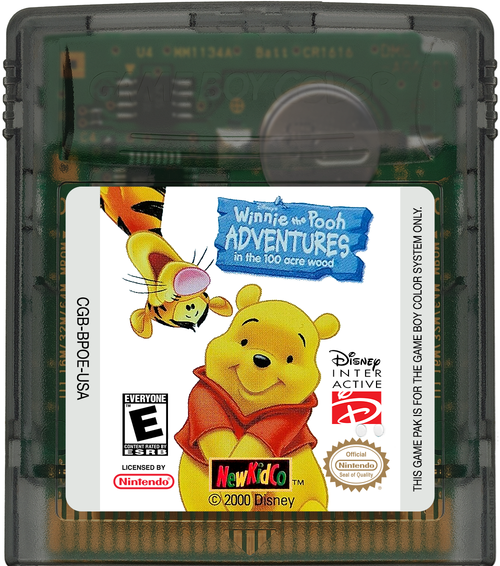 Winnie the Pooh - Adventures in the 100 Acre Wood Cartridge Label