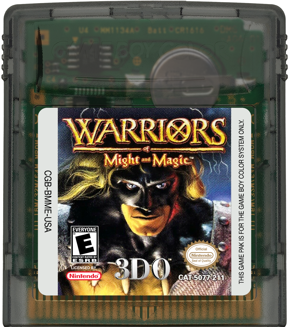Warriors of Might and Magic Cartridge Label