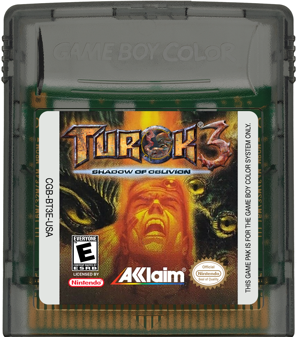 Turok 3 - Shadow of Oblivion Cartridge Label