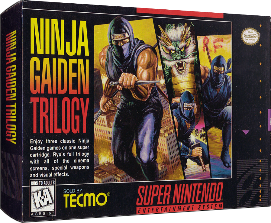 Ninja Gaiden Trilogy Reproduction Box
