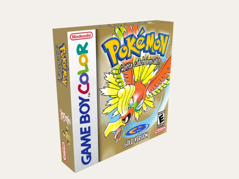 Custom Box - Pokemon Gold [Game Boy Color Box] - CB000077