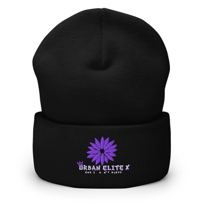 Cuffed Flower Beanie