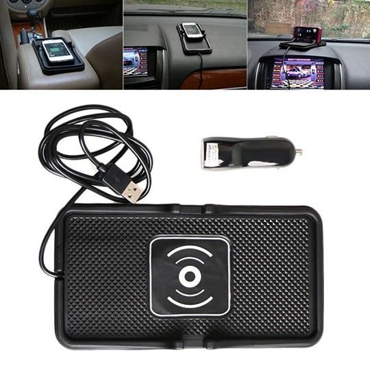 Universal Vehicle Wireless Car Charging Pad With Cinch Card