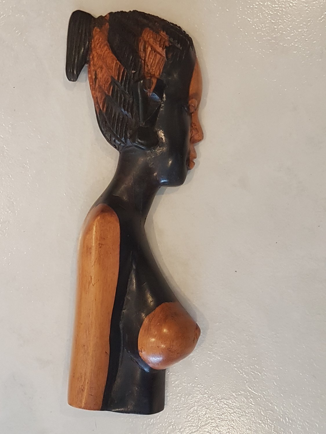 statuette africaine en bois d eben 31 cm fait main