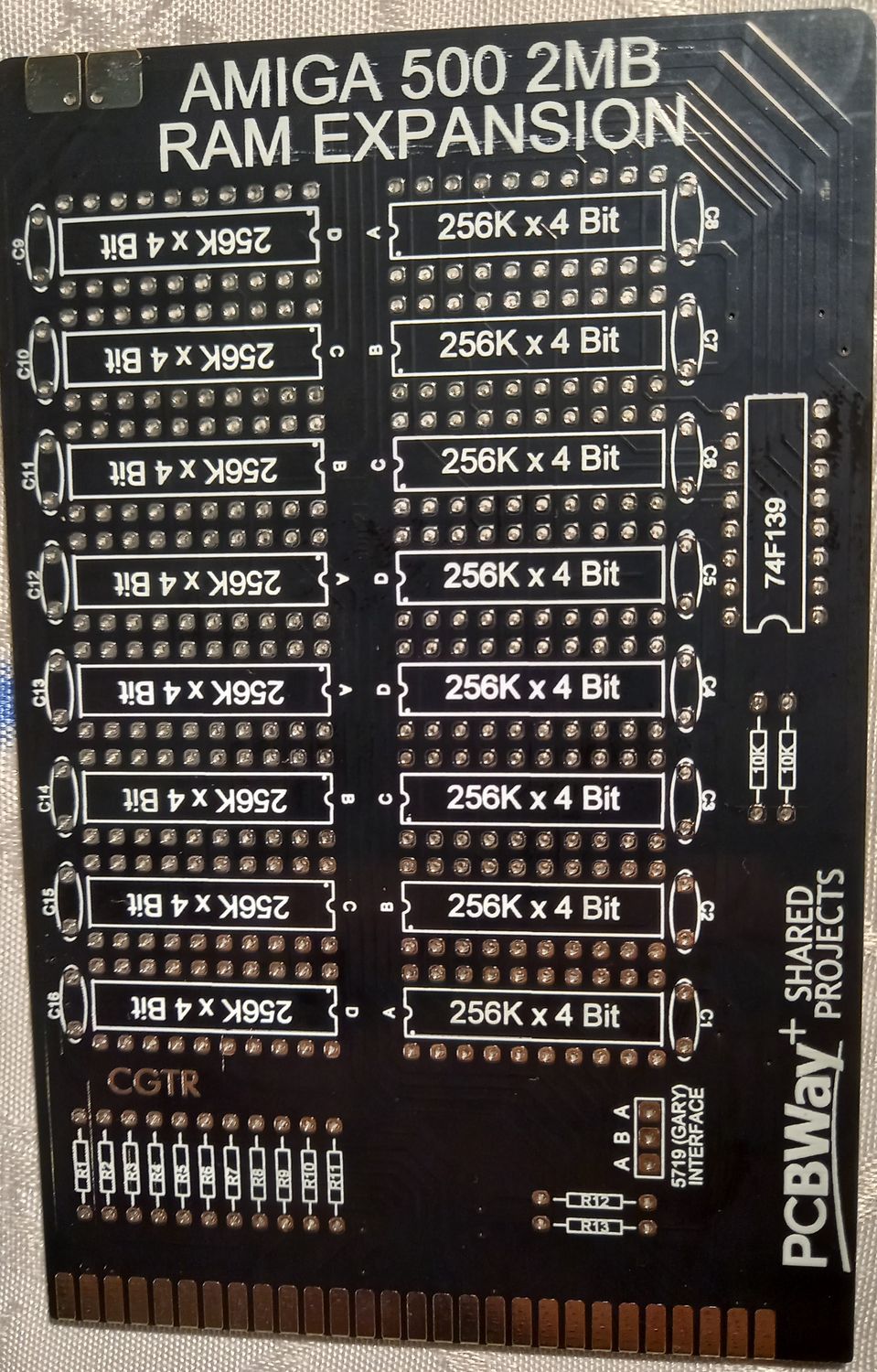 Płytka PCB rozszerzenia RAM do 2MB