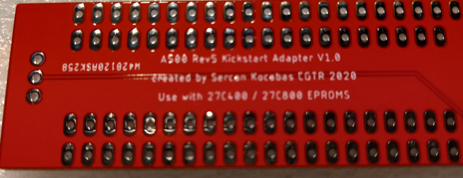 Płytka PCB adaptera Amiga 500 ver.5 KickROM