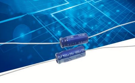 Kondensator elektrolityczny osiowy Nichicon 100uF, 25V