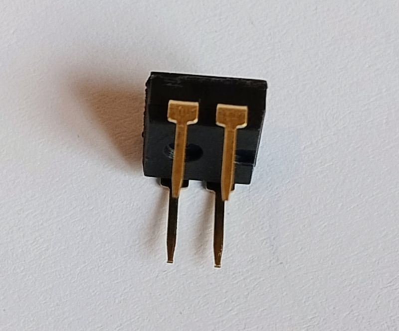 2-position DIP switch, low profile, for PCB mounting