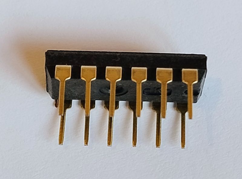 6-position DIP switch, low profile, for PCB mounting
